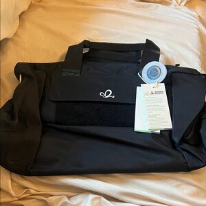 Waterfly Black Duffel/Carry On Bag with Logo